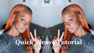 MIDDLE PART QUICKWEAVE FT quotShakeNGo Organiquequot HAIR  UNDER 40 [upl. by Arikahc]