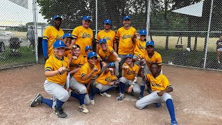 COYBL Tournament Championship Game Gahanna Lions Yellow 11U  RedStorm Baseball 11u [upl. by Rhynd]