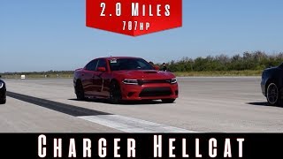 2016 Dodge Charger SRT Hellcat Top Speed Test [upl. by Anayk]