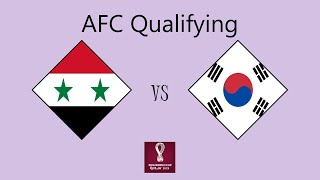 Syria vs South Korea  Asian Qualifying Round 3 Group 1 [upl. by Anaid]