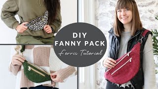 DIY Fanny Pack Featuring the Ferris Pattern Tutorial [upl. by Absa]