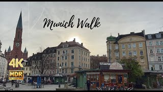 Munich Morning Walk  Discover the Beauty of Wiener Platz  4K HDR [upl. by Aihsiyt]