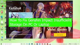 How to Fix Genshin Impact Insufficient Storage Error 2022  Genshin Impact Tutorial [upl. by Enila]