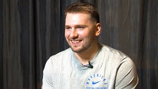 Luka Doncic 1on1 interview  202425 Dallas Mavericks Media Day [upl. by Yadahs303]