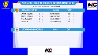 SubiacoFloreat v RockinghamMandurah [upl. by Ynove931]