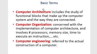 Comp Arch Lec 1 [upl. by Ev364]