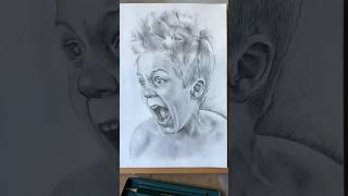 Pencil portrait drawing [upl. by Korrie]