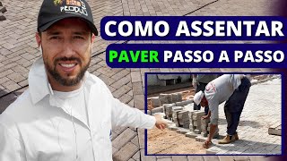 Como assentar paver passo a passo [upl. by Aderf]