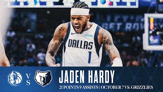 Jaden Hardy 21 Points Highlights vs Grizzlies  October 7 2024 [upl. by Narayan]