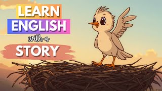 The Brave Little Bird Overcoming Fear  English Story for Speaking and Listening Practice english [upl. by Yrrek833]