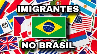 Os 10 Maiores Grupos de Imigrantes no Brasil [upl. by Marlon]