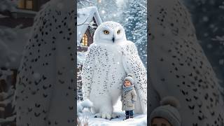 A Boy Fuse with a SNOWY OWL On AGT americagottalent talent [upl. by Hansel]