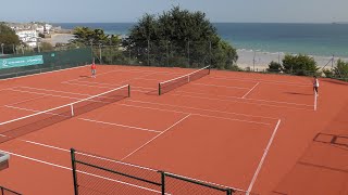 FEAT OF ARTIFICIAL CLAY  St IVES TENNIS CLUB ADVANTAGE REDCOURT INSTALLATION [upl. by Myer]