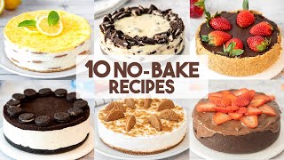 10 Easy NoBake Cake Recipes 🍫  Quick and Easy Desserts [upl. by Uticas]