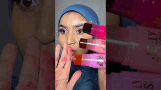 makeup revolution jelly blush peach and cherry brown skin makeuprevolution blushes makeupreview [upl. by Silvestro514]