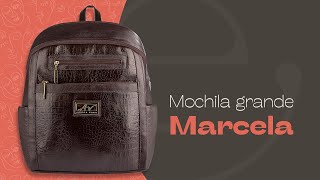 Mochila grande feminina em couro Marcela [upl. by Lind913]