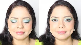 Green Eye makeup look  easy makeup tutorial for everyone  ytvideo subscribe MakeupInspiration [upl. by Htiekal]