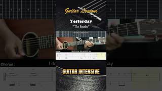 Yesterday  The Beatles  EASY Guitar Tutorial  Guitar Lessons TAB guitarlessons [upl. by Senzer]