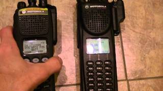 Motorola XTS2500 Detail and XTS3000 SideBySide [upl. by Bekah319]