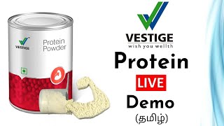 Vestige  Protein powder  live Demo  In Tamil [upl. by Fallon]