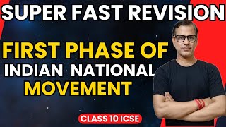 First Phase of Indian National Movement  Early Nationalist ICSE Class 10  sirtarunrupani [upl. by Adnilak]