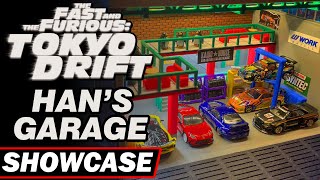 3D Printed Fast amp Furious Tokyo Drift Hans Garage for Hot Wheels amp 164 Scale Cars Showcase [upl. by Panthia]