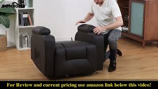 How to Assemble Comhoma Recliner Chair Massage Rocker [upl. by Portie278]