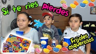 SI TE RIES PIERDES CON FRIJOLES ASQUEROSOS CHALLENGE  RETOS PARA NIÑOS KARIM JUEGA [upl. by Hopkins]