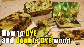 How to DYE and Double Dye wood in the stabilizing process with Cactus Juice  Resin Tutorial [upl. by Farrow]