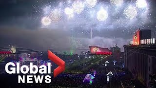 New Years 2019 North Koreas FULL celebration in Pyongyang [upl. by Ibocaj157]