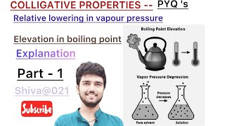 Lec1 Relative lowering in vapour pressure amp Elevation in boiling propertiesColligative properties [upl. by Ranilopa]