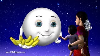 Chandamama Raave  3D Animation Telugu Rhymes for children with lyrics [upl. by Arrahs]