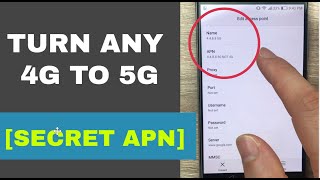 Secret APN that converts 4G to 5G on any network  Increase 4G Speed [upl. by Landis]