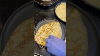 food crepe crepemaker cooking cooking foodie pancake [upl. by Nesral]