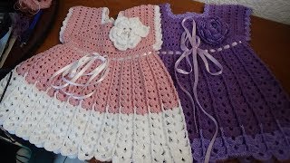 Vestido a crochet talla de 1 a 2 años [upl. by Yor]