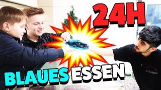 24 Stunden NUR BLAUES ESSEN 🤣 KRASS TipTapTube [upl. by Illom]