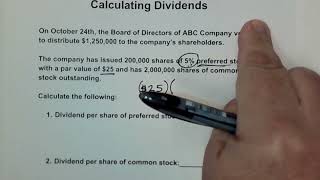 How to Calculate Dividends per Share dividends [upl. by Eimrej]