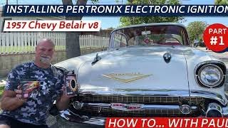 Installing the Pretronix electronic ignition in a 1957 chevy belair v8 [upl. by Sevy]