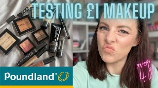 POUNDLAND MAKEUP  Testing a Full Face of Makeup Gallery  Pound Shop Makeup Haul  Over 40s [upl. by Cilla]