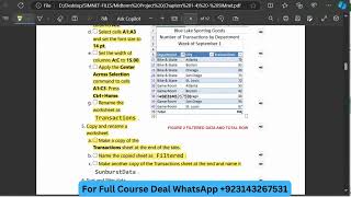 Midterm  In Practice Excel 365 Application Capstone Project 2 [upl. by Nilyarg354]