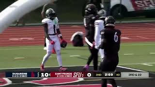 HIGHLIGHTS Football defeats Saint Francis 387 on the road [upl. by Monica]