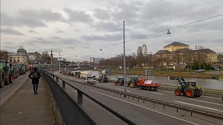 Proteste der Bauern und Speditionen in Saarbrücken am 08012024 [upl. by Lledal]