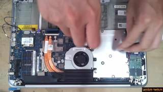 Dell XPS 14 Disassembly and fan cleaning Laptop repair [upl. by Ycak]