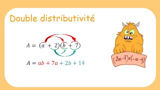 Double distributivité  Méthode des flèches [upl. by Allana]