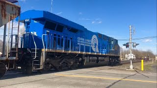 Railfanning in Grafton OH  Ft conrail heritage unit 31624 [upl. by Aklam696]