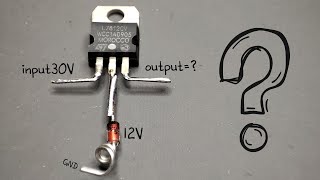 increasing voltage output of 7812 regulator [upl. by Calley]