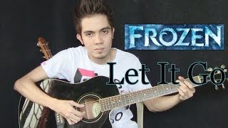 Let It Go  Demi LovatoIdina Menzel Frozen OST guitar cover  Free Tabs [upl. by Alley648]