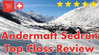 Andermatt Sedrun  Top Class Skiresort Info amp Review  Switzerland [upl. by Cleaves891]