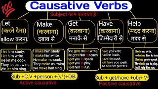 Causative Verbs Get Make Let Has Have Help in English  Causative Verbs  English Speaking Practice [upl. by Naitsabas449]