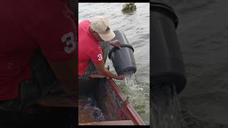 Fishing With Rubber Bucket In A River fish shorts [upl. by Oznole]